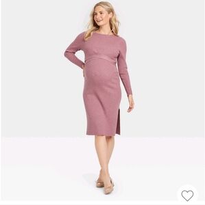 Ingird and Isabel Maternity Dress - Soft Pink